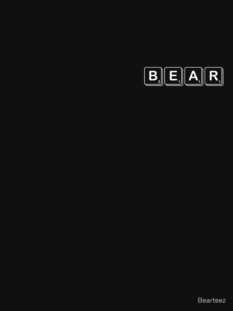 Scrabble Bear by Bearteez