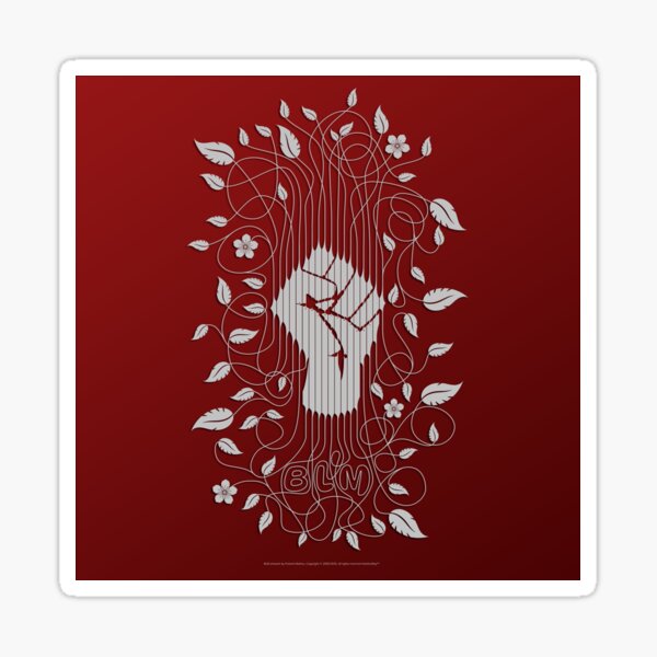 Black Lives Matter - BLM - Red Sticker