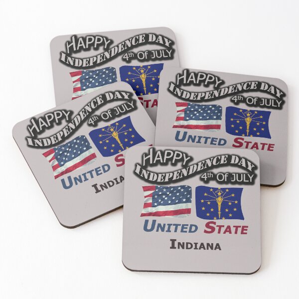 Item preview, Happy Independence Day Indiana State, Happy 4th Of July Gift, Happy Independence Day USA, Design with Flags for each state in the United States. designed and sold by roji-world-shop.