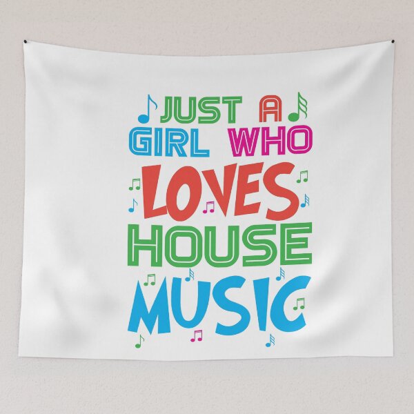 Item preview, Music t-shirt , Just girl who loves House Music , designed and sold by JobaBreezy.