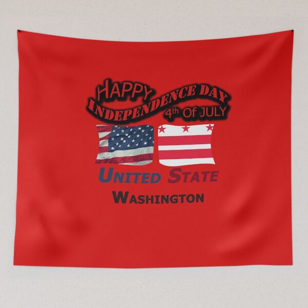 Item preview, Happy Independence Day Washington State, Happy 4th Of July Gift, Happy Independence Day USA, Design with Flags for each state in the United States. designed and sold by roji-world-shop.