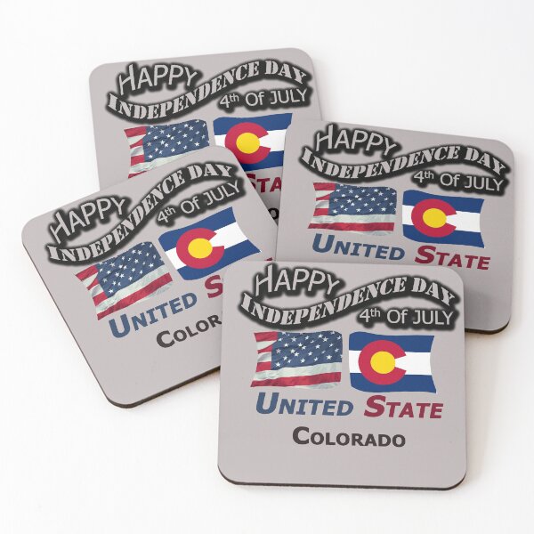 Item preview, Happy Independence Day Colorado State, Happy 4th Of July Gift, Happy Independence Day USA, Design with Flags for each state in the United States. designed and sold by roji-world-shop.