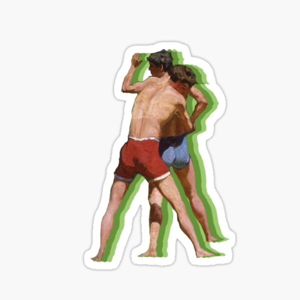Bazille "Scène d'été" Wrestlers Sticker
