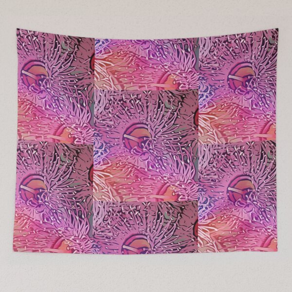 Item preview, Pink Gum Flower Blossom Pop Art designed and sold by AZGuzmans.