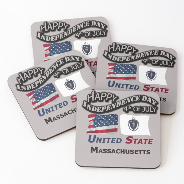 Item preview, Happy Independence Day Massachusetts State, Happy 4th Of July Gift, Happy Independence Day USA, Design with Flags for each state in the United States. designed and sold by roji-world-shop.