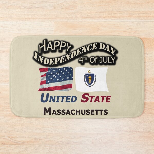 Item preview, Happy Independence Day Massachusetts State, Happy 4th Of July Gift, Happy Independence Day USA, Design with Flags for each state in the United States. designed and sold by roji-world-shop.