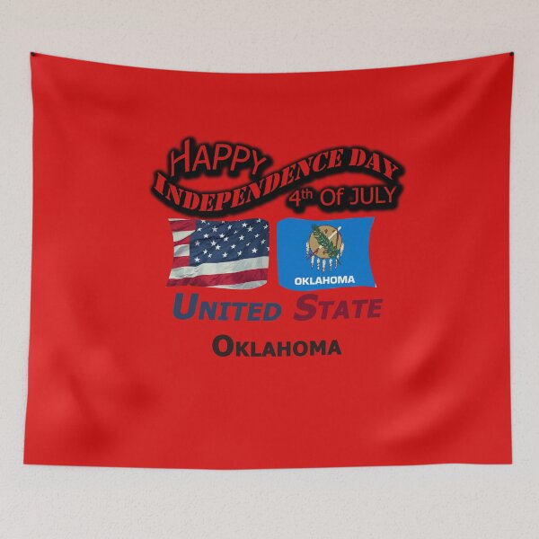 Item preview, Happy Independence Day Oklahoma State, Happy 4th Of July Gift, Happy Independence Day USA, Design with Flags for each state in the United States. designed and sold by roji-world-shop.