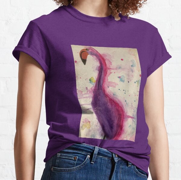 Watercolour Flamingo Classic T-Shirt