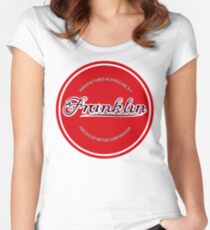 Franklin Engine Company Logo Tailliertes Rundhals-Shirt