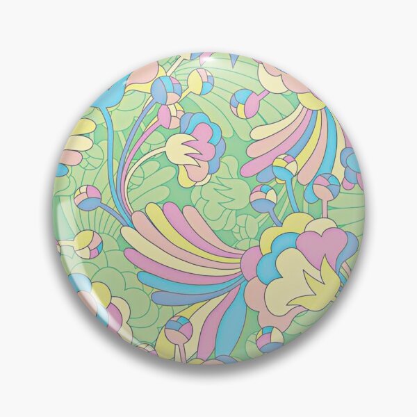 Item preview, Vintage psychedelic flowers designed and sold by Birdtheman12345.