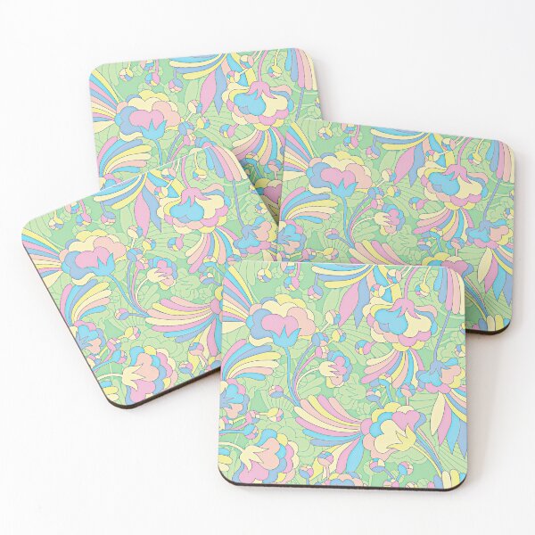 Item preview, Vintage psychedelic flowers designed and sold by Birdtheman12345.