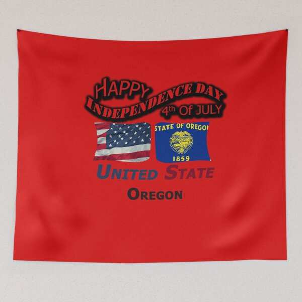Item preview, Happy Independence Day Oregon State, Happy 4th Of July Gift, Happy Independence Day USA, Design with Flags for each state in the United States. designed and sold by roji-world-shop.