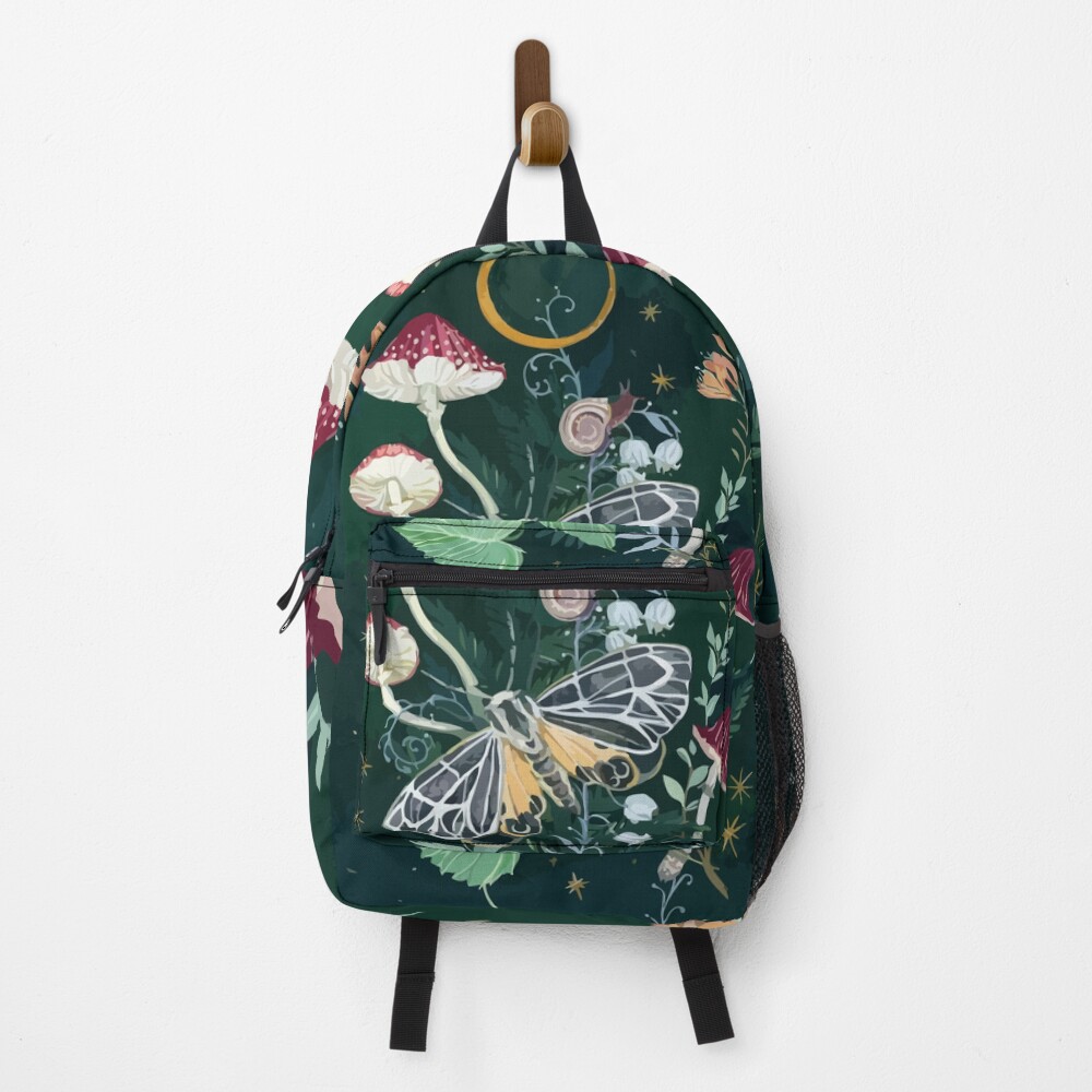 Mushroom Backpacks | night Backpacks | moth Backpacks | Flowers Backpacks Backpack