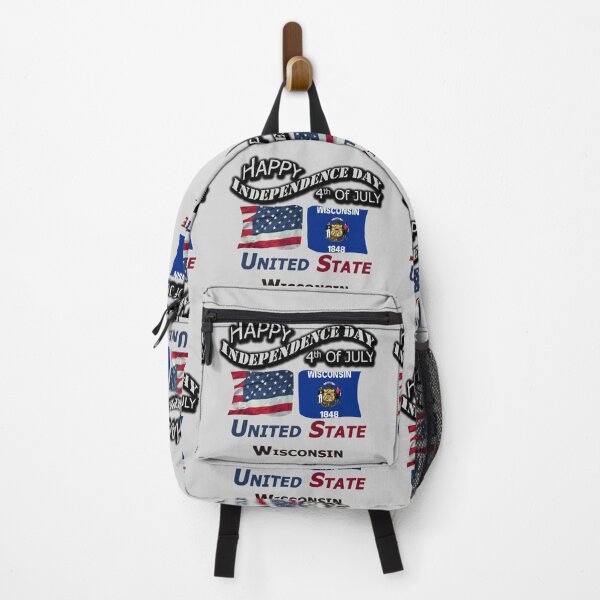 Item preview, Happy Independence Day Wisconsin State, Happy 4th Of July Gift, Happy Independence Day USA, Design with Flags for each state in the United States. designed and sold by roji-world-shop.