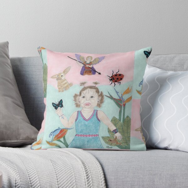 A Child's Light Throw Pillow