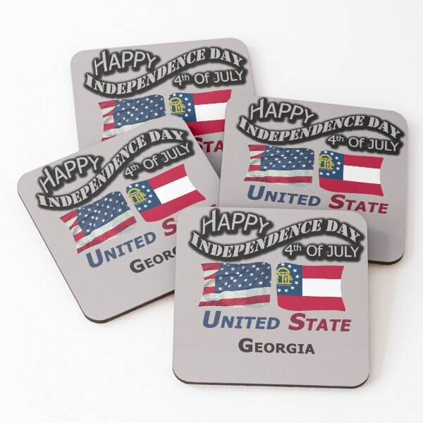 Item preview, Happy Independence Day Georgia State, Happy 4th Of July Gift, Happy Independence Day USA, Design with Flags for each state in the United States. designed and sold by roji-world-shop.