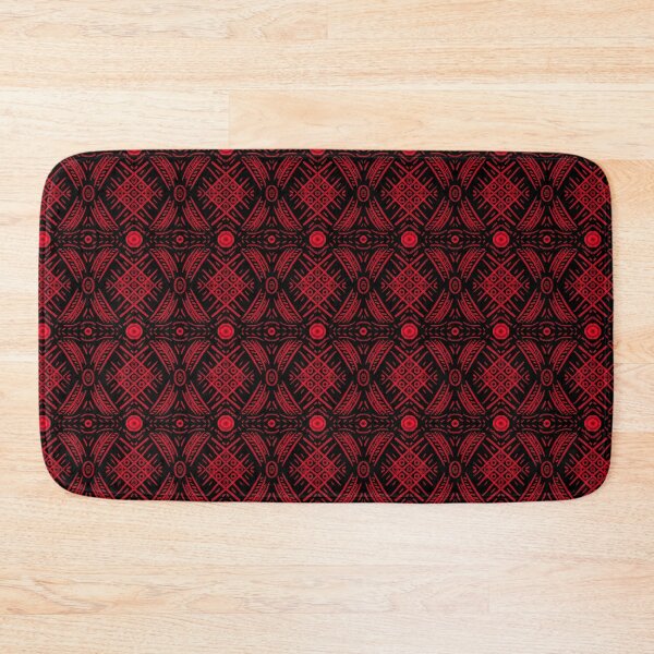 Item preview, TicTacToe Abstract Motif - Red On Black designed and sold by Blenderbeetle.