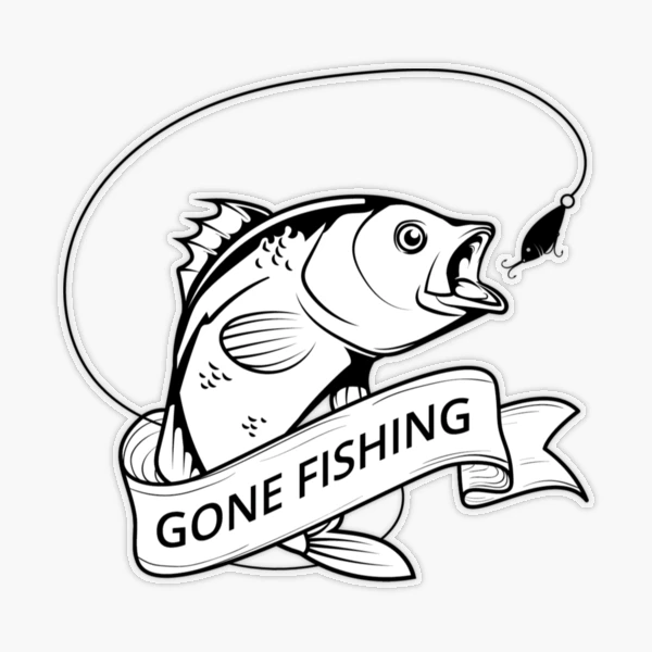 Jenni B Gone Fishing Stickers Multicoloured