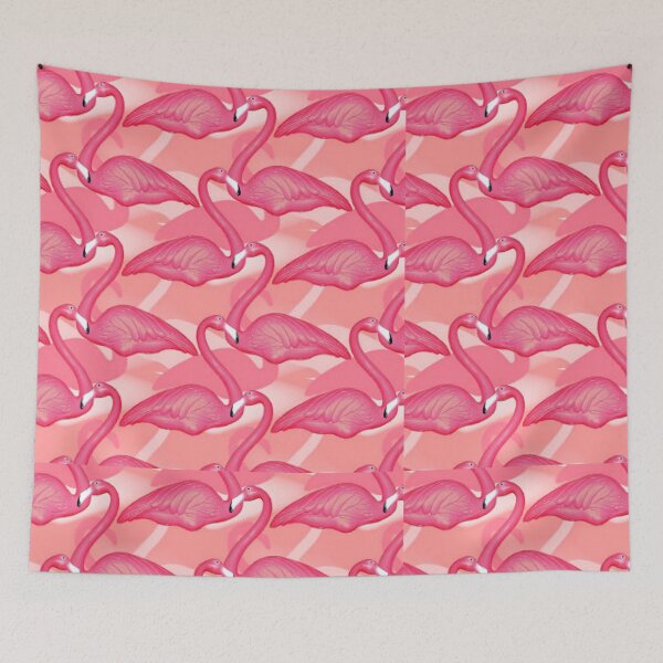 Item preview, Large Flock of Pink Flamingos designed and sold by jeannierose.