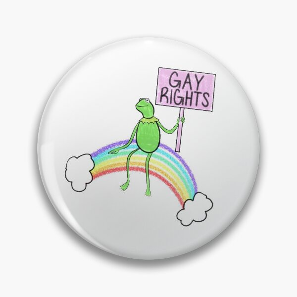 Item preview, Kermit said GAY RIGHTS designed and sold by Christine Gutierrez.