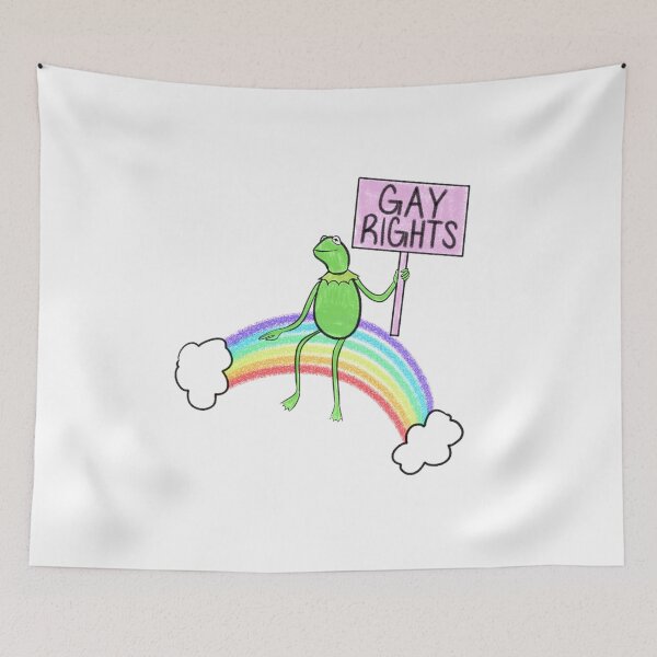 Item preview, Kermit said GAY RIGHTS designed and sold by Christine Gutierrez.