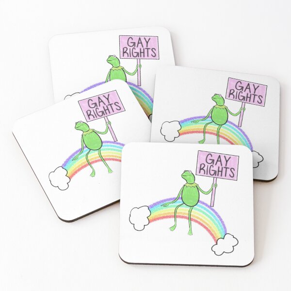Item preview, Kermit said GAY RIGHTS designed and sold by Christine Gutierrez.
