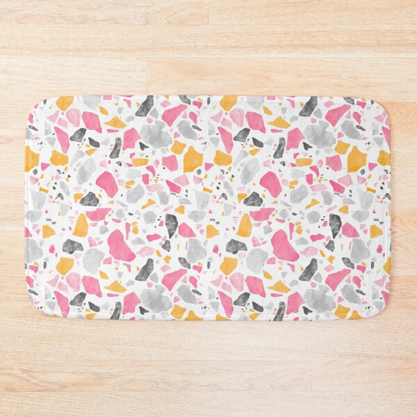 Item preview, Pink and Gold Terrazzo Pattern designed and sold by Bumblefuzzies.