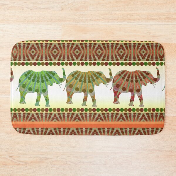 Item preview, Bohemian Mandela Elephants designed and sold by WatersEdgeGal.