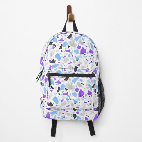 Item preview, Blue, Gray and Purple Terrazzo Pattern designed and sold by Bumblefuzzies.