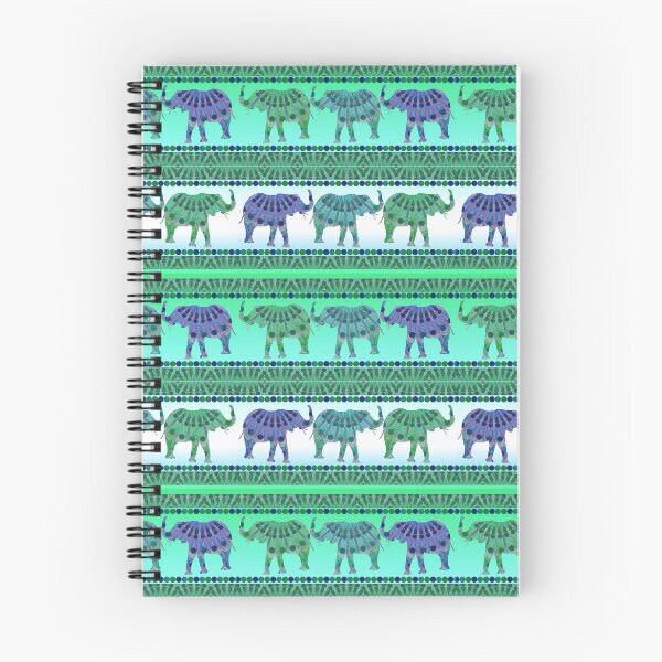 Item preview, Blue Bohemian Mandela Elephants designed and sold by WatersEdgeGal.