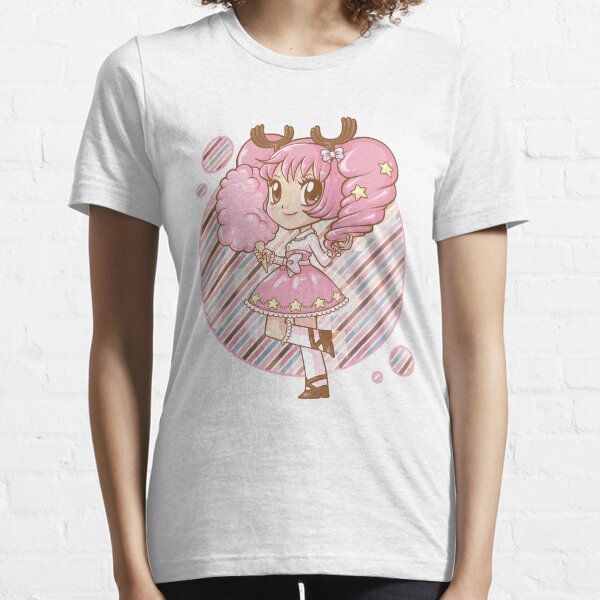 Kawaii Women Tops Y2k T-shirt Sweet Lolita Girls Pink Anime