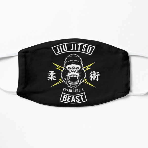 Jiu Jitsu Train Like a Beast Flat Mask