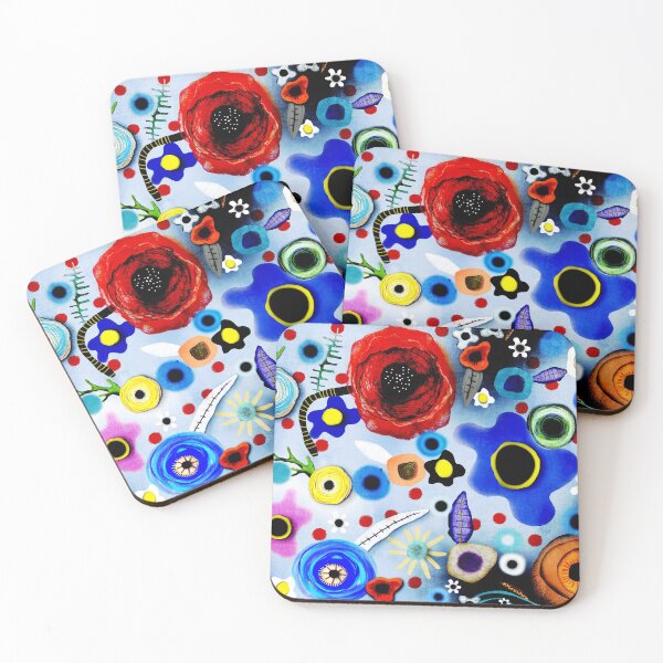 Item preview, Flowers Teal Blue Deep  designed and sold by rupydetequila.