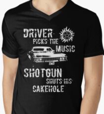 Driver Picks the Music Men's V-Neck T-Shirt