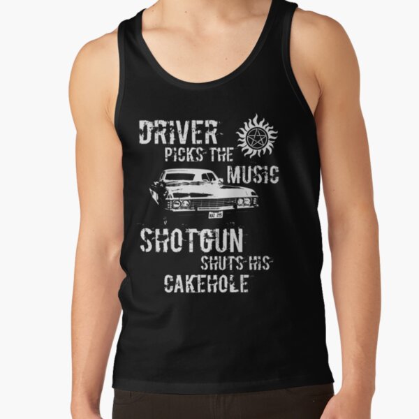 TooLoud Geometric Kitty Inverted Muscle Shirt