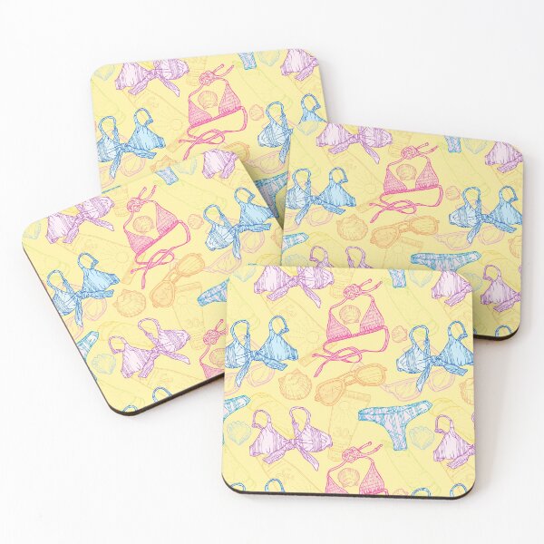 Item preview, 'Summer Essentials' - Sunny, Beach, Sea Textile Repeat Pattern designed and sold by Drawn by Ellie.