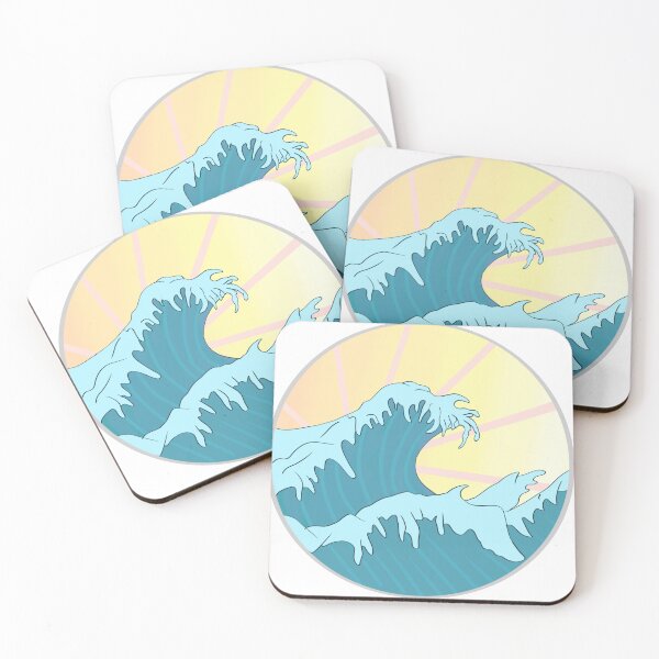 Item preview, peach sunset wave designed and sold by ameliab11.