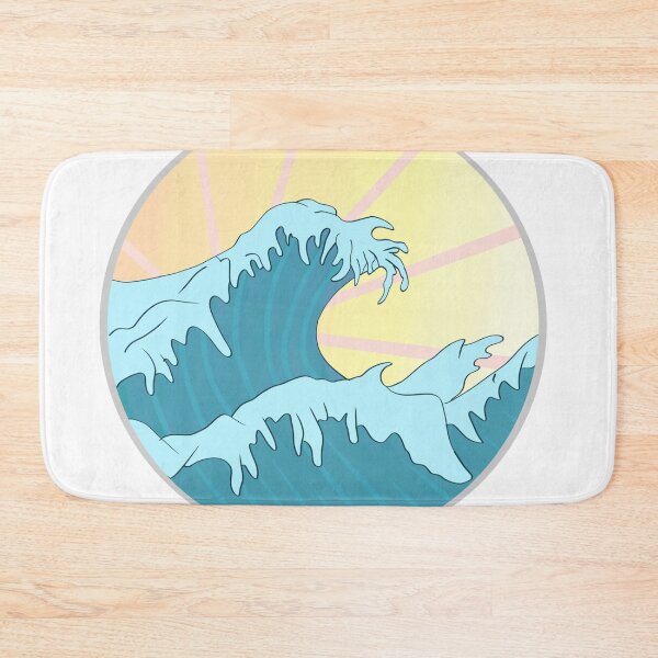 Item preview, peach sunset wave designed and sold by ameliab11.