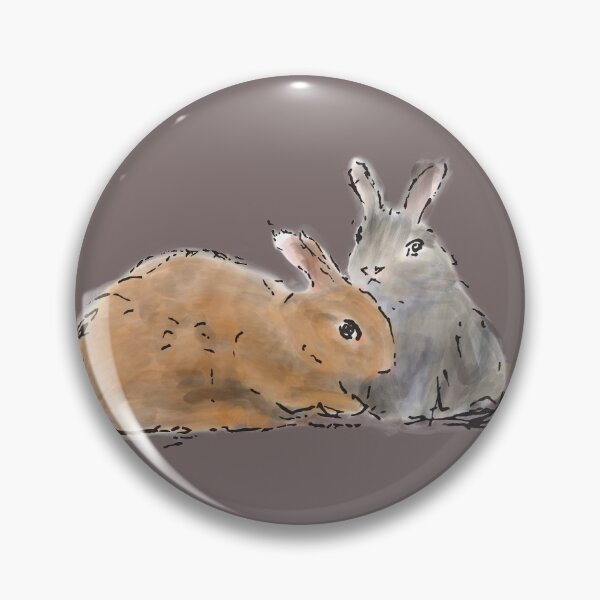Item preview, two rabbits designed and sold by alexbairdart.