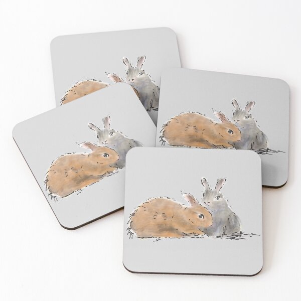 Item preview, two rabbits designed and sold by alexbairdart.