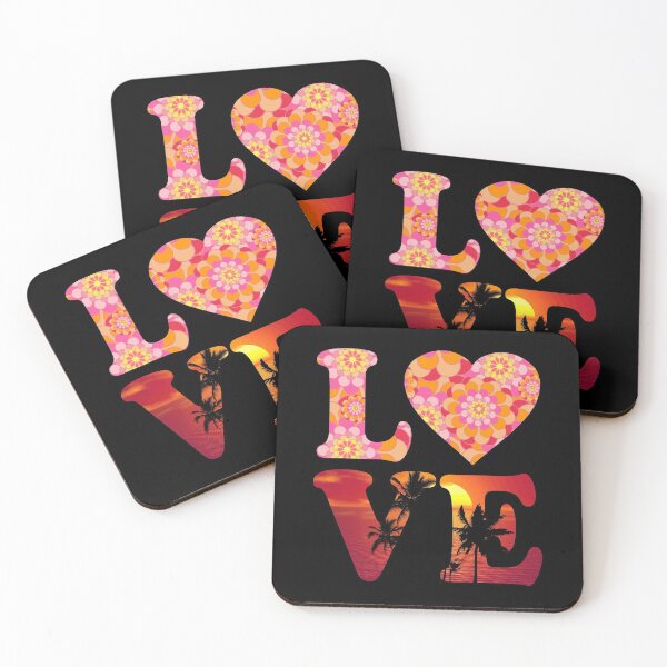 Item preview, Love Floral Pattern Sunset Graphic designed and sold by flippinsg.