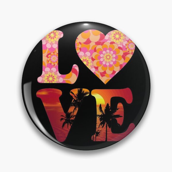 Item preview, Love Floral Pattern Sunset Graphic designed and sold by flippinsg.