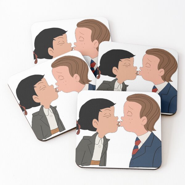 Item preview, TJ & Spinelli Kissing designed and sold by Katelyn Van Praet.
