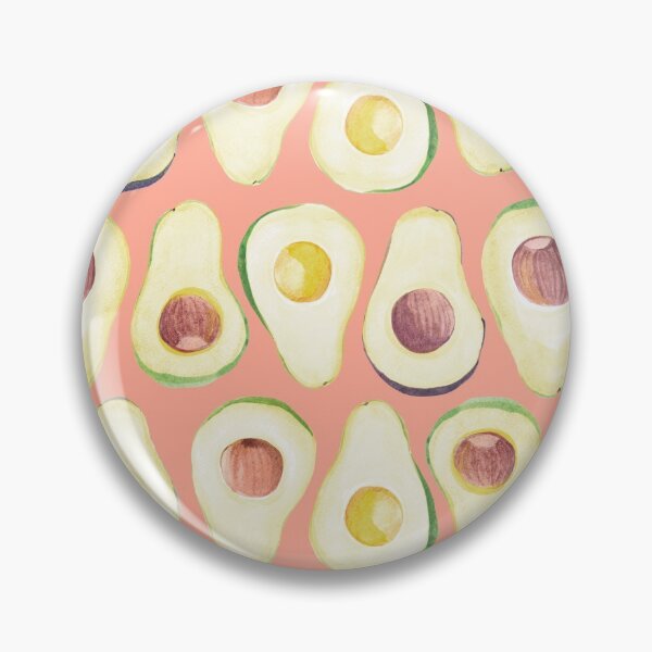 Item preview, Watercolor Avocado pattern in pink  designed and sold by Miri-Noristudio.