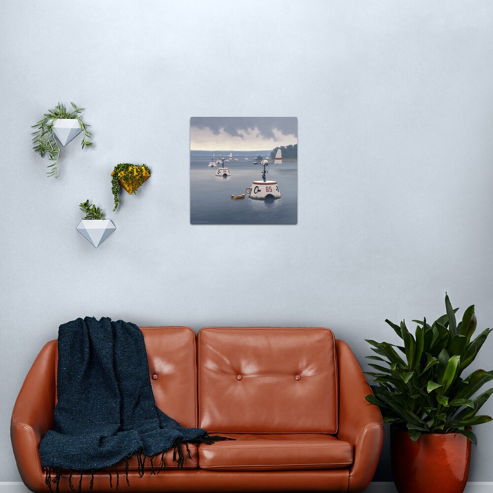 Flöjelturbiner Metal Print