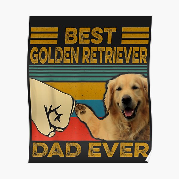 Beware Guard Golden Retriever Dog Wall Art Mounted Portable Notice Aluminum Sign 
