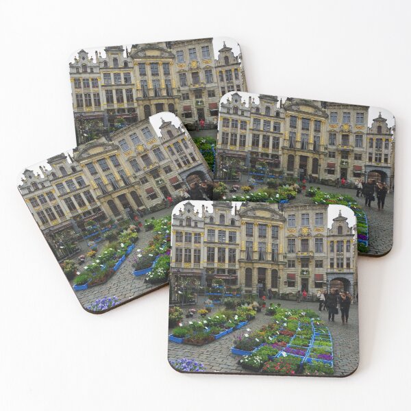 Item preview, Flower markets and gilded statues Brussels - Belgium designed and sold by Norman Repacholi | Keystone Photography.