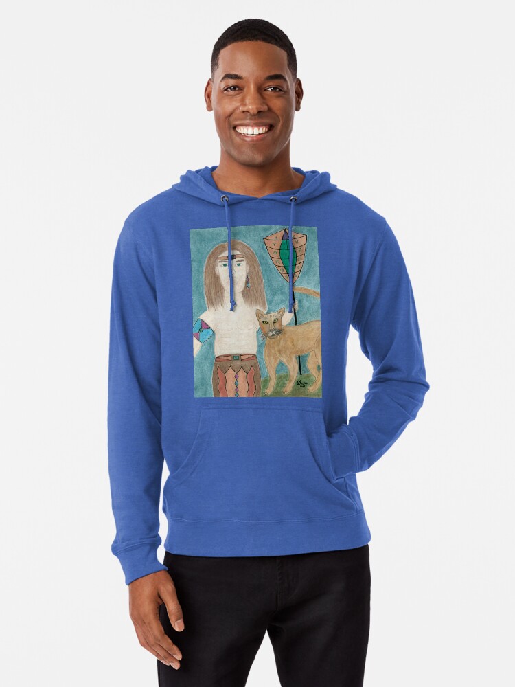 Alternate view of The Cougar Warrior Within Lightweight Hoodie