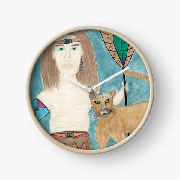 The Cougar Warrior Within Clock
