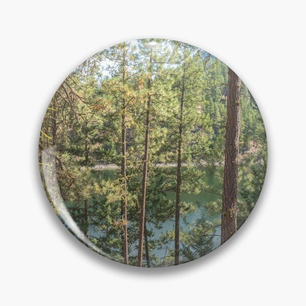 Artikelvorschau, Sommerkiefernwald und See entworfen und verkauft von Amy Mitchell.
